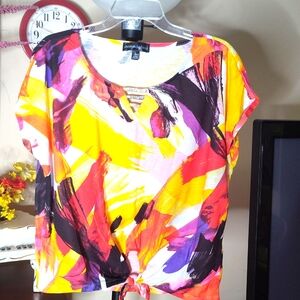 Thomas&Olivia Tops Shirt Blouse Floral Large